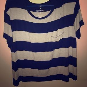 AE Striped American Eagle t - shirt